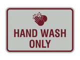 Signs ByLITA Classic Framed Hand Wash Only Sign