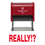 Red Really!? Rubber Stamp