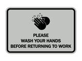 Signs ByLITA Classic Framed Please Wash Your Hands Sign