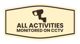 Fancy All Activities Monitored on CCTV Wall or Door Sign