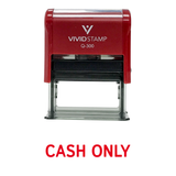 Cash Only Self Inking Rubber Stamp