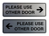 Signs ByLITA Standard Please Use Other Door Sign Set
