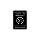 ByLITA Tobacco Free Workplace No Smoking, Vaping Or Smokeless Tobacco Sign