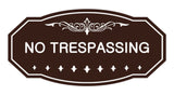 Victorian No Trespassing Sign
