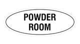 Oval Powder Room Sign