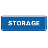 Blue Standard Storage Sign