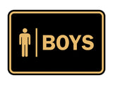 Signs ByLITA Classic Boys (male bathroom icon) Sign