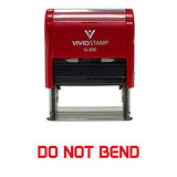 Red Do Not Bend Office Self-Inking Office Rubber Stamp