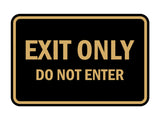 Classic Framed Exit Only Do Not Enter Sign