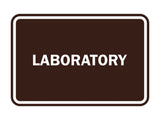 Signs ByLITA Classic Framed Laboratory Sign