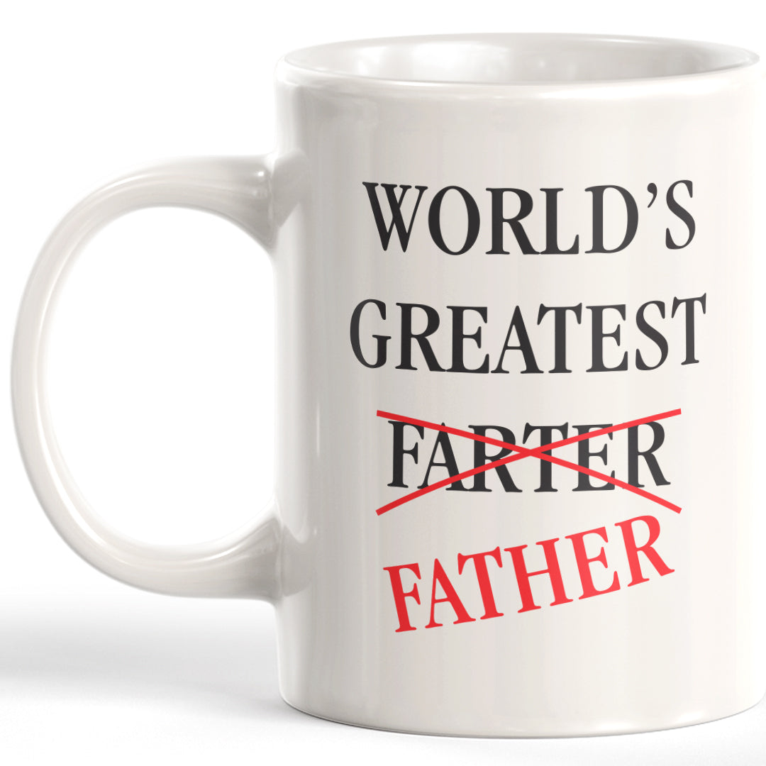 World's Greatest Farter Father 11oz Coffee Mug - Funny Novelty Souvenir