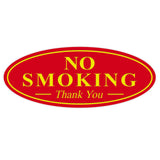 Oval NO SMOKING Thank You Sign
