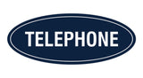Oval TELEPHONE Sign