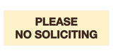 Signs ByLITA Basic Please No Soliciting Sign