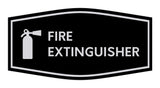 Signs ByLITA Fancy Fire Extinguisher Sign with Adhesive Tape, Mounts On Any Surface, Weather Resistant, Indoor/Outdoor Use