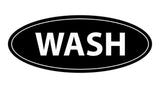 Oval Wash Sign