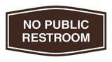 Signs ByLITA Fancy No Public Restroom Sign