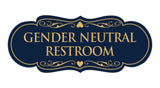 Signs ByLITA Designer Gender Neutral Restroom Sign