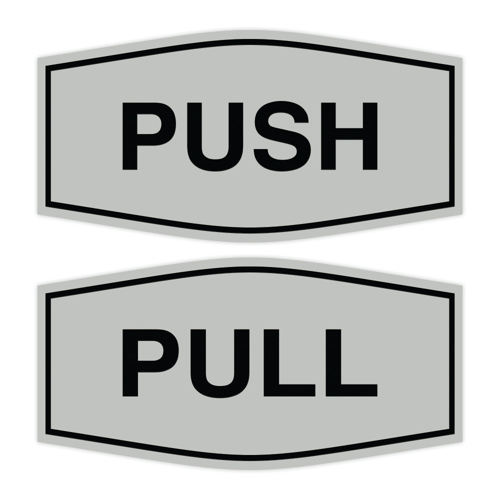 Signs ByLITA Fancy Push Pull Sign Set