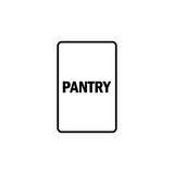Portrait Round Pantry Sign