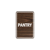 Portrait Round Pantry Sign