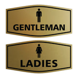 Signs ByLITA Fancy Ladies and Gentlemen Sign Set, 2-Pack