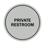 Signs ByLITA Circle Private Restroom Sign