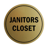 Signs ByLITA Circle Janitors Closet Sign