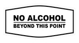Signs ByLITA Fancy No Alcohol Beyond this Point Sign