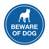 Signs ByLITA Circle Beware Of Dog Sign