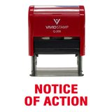 Notice of Action Self Inking Rubber Stamp