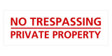 Signs ByLITA Basic No Trespassing Private Property Sign