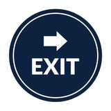 Signs ByLITA Circle Exit-Right Sign
