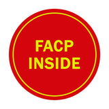 Signs ByLITA Circle FACP Inside Sign
