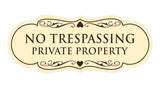 Signs ByLITA Designer No Trespassing Private Property Sign