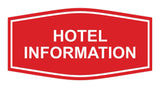 Signs ByLITA Fancy Hotel Information Sign