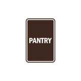 Portrait Round Pantry Sign