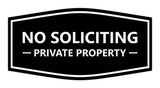 Signs ByLITA Fancy No Soliciting Private Property Sign