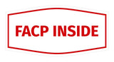 Signs ByLITA Fancy FACP Inside Sign with Adhesive Tape, Mounts On Any Surface, Weather Resistant, Indoor/Outdoor Use