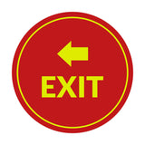 Signs ByLITA Circle Exit-Left Sign