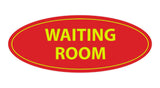Oval Waiting Room Sign