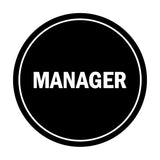 Signs ByLITA Circle Manager Sign