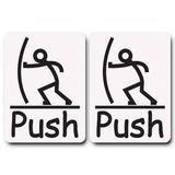 Fun Push Pull Door Sign